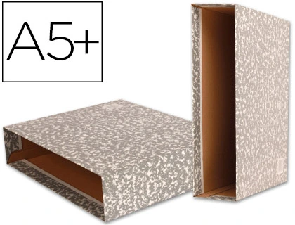 Caja archivador liderpapel classic red cuarto gris